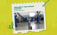 Stainless steel Y exhaust adapter
