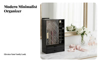 Makeup Box with Drawers particleresistant Cosmetic Holder Large Capacity for Vanity Top