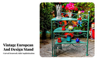 Multi-Tier Plant Stand Vintage Design 3-Tier Corner Rack Weather-Resistant