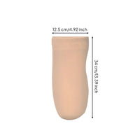 Friction-Reducing Prosthetic Sock with Gel Interior Cushioned Prosthetic Gel Sock Soft Sleeve Stretchable for Amputees, Prosthesis Wearers, Daily Movement