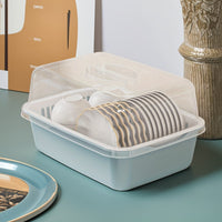 2-Tier Dish Drying Rack with Dust Cover