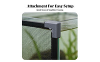 Cut-to-Fit Aquatic Pet Aquarium Anti-Jump Net Good Light Transmittance Aquarium Screen Cover High Clarity Aquatic Pet Aquarium Lid Quick Installation for Aquarists, Cat Owners, Aquariums, Terrariums, Home