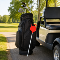 15 Pieces Putting Green Flag, Driving Range Flag with Fiberglass Pole, Practice Putting Accuracy Flag for Golfers