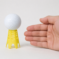 500-Pack Golf Tees, Durable PE Golf Tees, Low Resistance White Golf Tees, Patented for Golfers