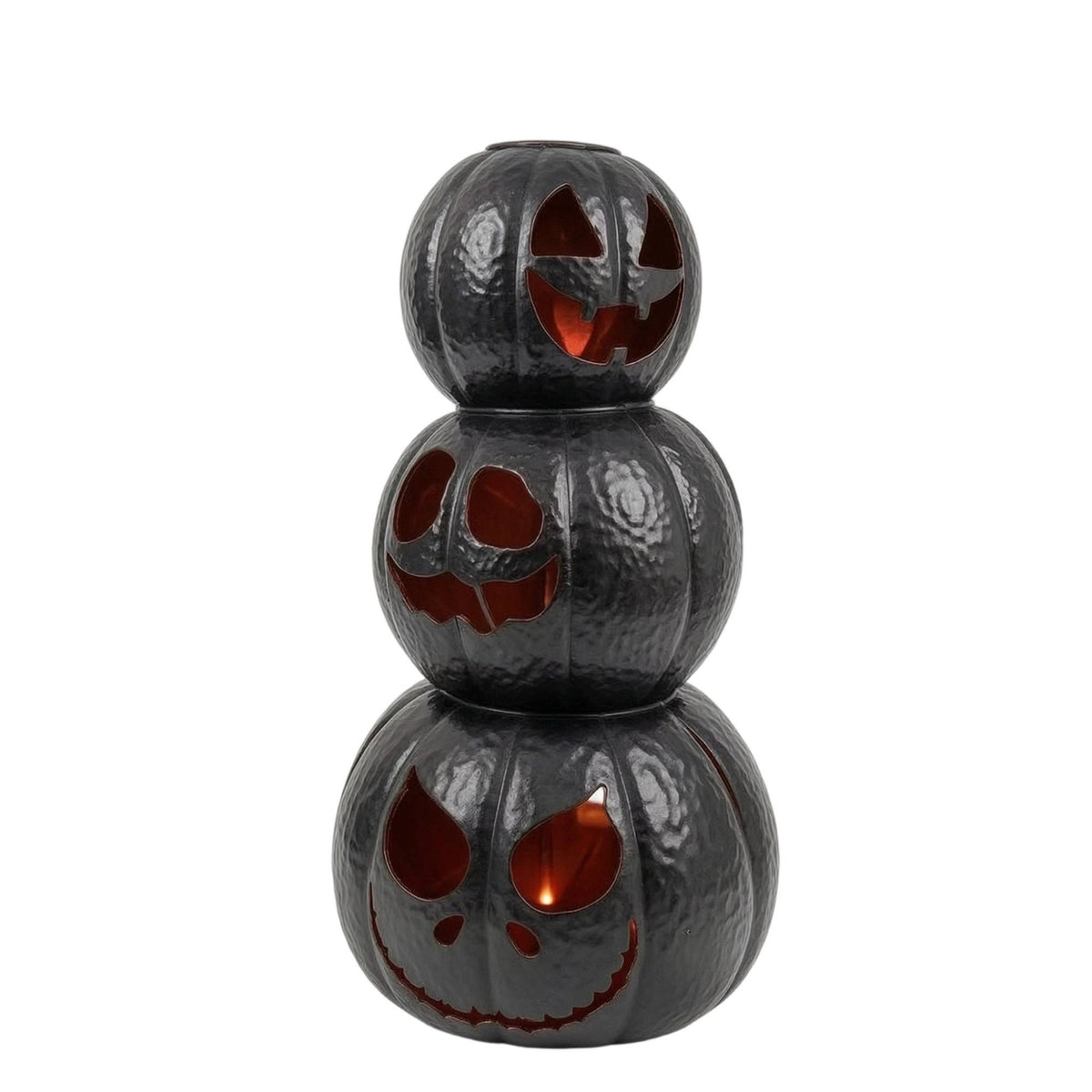 Stacked Pumpkin Decoration Stackable Jack-O' Spooky Decorations for Tabletop