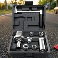 Lug Nut Wrench with Sockets Portable Labor-Saving Wrench Lug Nut Remover Tool Set for Drivers, Car Trunk