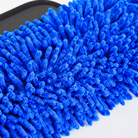 RV Wash Mop, Car Wash Brush for RV Truck SUV, Long Handle Chenille Microfiber Car Wash Mop, Telescopic 70-85cm Stainless Steel Handle