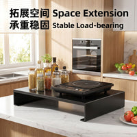 厨房置物架家用煤气灶架炉灶盖板罩承重强易清洗收纳电磁炉支架