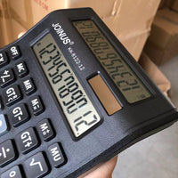 JOINUS众成8122-12 计算器双屏幕显示太阳能双电源计算机批发