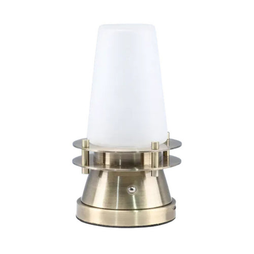 Table Lamp with Metal Base Compact Bedside Lamp Stylish for Cafe, Living Room