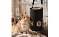Hay Feeder Bag Oxford Cloth Hanging Hay Bag Cylindrical for Guinea Pigs, Small Animals, Pet Enclosure, Cages