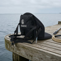 Padded Kayak Seat with Storage Bag Contoured Kayak Seat with Backrest for Fishing