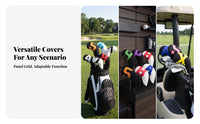 Numbered Golf Iron Head Cover | Compact Low-Profile Design, Easy-to-pull-over profile, Golf Club Head Cover, for Driving Range