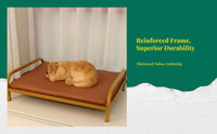 Gnaw-resistant Dog Bed, Reinforced Pet Cot, intermediate Size, Water-Resistant, Easy to Clean, Comfortable, Non-Slip