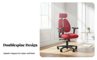 Highspine Ergonomic Chair Support Computer Seat 360-Degree rotate sturdyDuty Construction for Remote Workers, Workstation