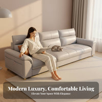 Straight Line Settee Light Luxury aesthetic configurable Seating Arrangement Modern Minimalist Design Sofa for Apartment Dwellers, Families, Small Spaces, Home