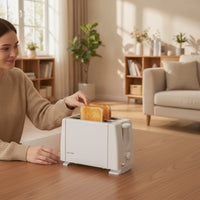 Compact Two-Slice Toaster Automatic Lift up Bread Toaster Lightweight Appliance Space-Saving for Singles, Students, Small Kitchens, Dorm Rooms, Apartments