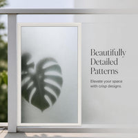 Self-Adhesive Frosted Privacy Window Film for Bathroom and Balcony, Light Transmitting Opaque Glass Sticker