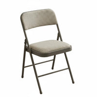 Upholstered Folding Chair Foldable Collapsible Seat Compact for Conference Room