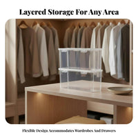 foldable Clothing Drawer Foldable Organizer Box Large Capacity for Homeowners