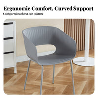 Modern Side Chair Nordic Design Shell rear Side Chair Easy to Clean Ergonomic rearrest for Homeowners, Restaurant Owners, Cafe