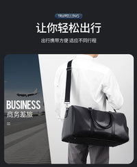 新款旅行包干湿分离运动瑜伽包独立鞋仓大容量健身包短途旅行训练