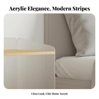 C-Shaped Side Table Space-Saving Design Nightstand Minimalist design for Students