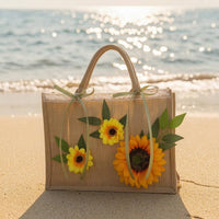 Tote Bag with Marigold Versatile Handbag Portable for Women