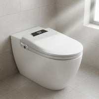 Warm Air Drying Electric Bidet Toilet Seat Self-Cleaning Nozzle Heated Bidet Seat Adjustable Water Temperature Automatic Toilet Cover Wireless Wireless Control Control