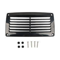 Rectangular Ventilation Louver Cover Slatted ABS Vent Cover with Screws Surface-Mount Slim for Yacht