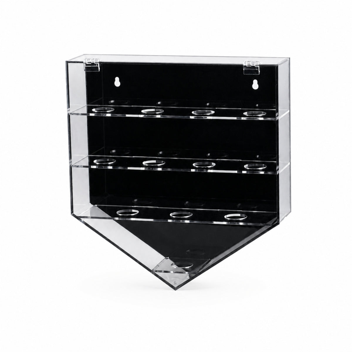 Ball Display Case Clear Wall-Mounted Display Case Transparent Holder for Sports Fans, Clubhouse