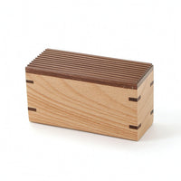 Wooden Storage Box Natural Desktop Storage Box Compact for Workspace