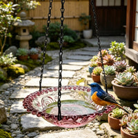 Hanging Fountain Bird Bath Attracts Birds Hanging Solar Bird Bath for Gardeners