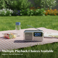 Retro Bluetooth Radio Rechargeable Battery radio Receiver Clear Sound Quality