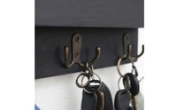 Farmhouse Wall Key Rack Solid Wood Entryway Organizer Easy Installation