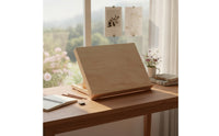 Wooden Desktop Easel Foldable Tabletop Easel Adjustable Sketch Board with Support Smooth for Classroom