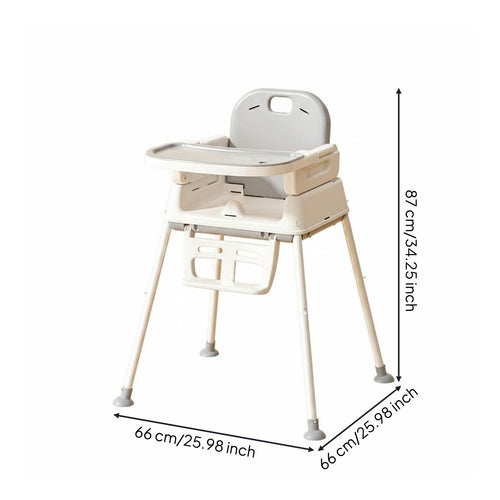 Foldable High Chair Multi Function Children's Dining Chair Travel Friendly for Infants, Young Children, Home