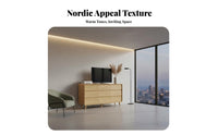 Nordic Design 9-Drawer Wide chest of drawers Minimalist Aesthetic 9-Drawer low-profile dresser chest of drawers Modern Design Chest of Drawers Multi-Functional for Families, Homeowners, Renters, Bedroom, Living Room, Entryway, Home Office