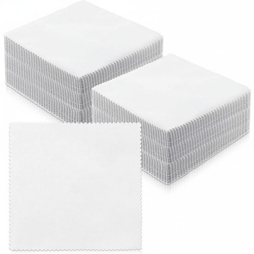 100 Pieces 5 Inch Fabrics Squares DIY Beginners Sewing Pre-Cut Quilting Textile Blocks Soft Material White Applique Squares for Quilters, Crafters