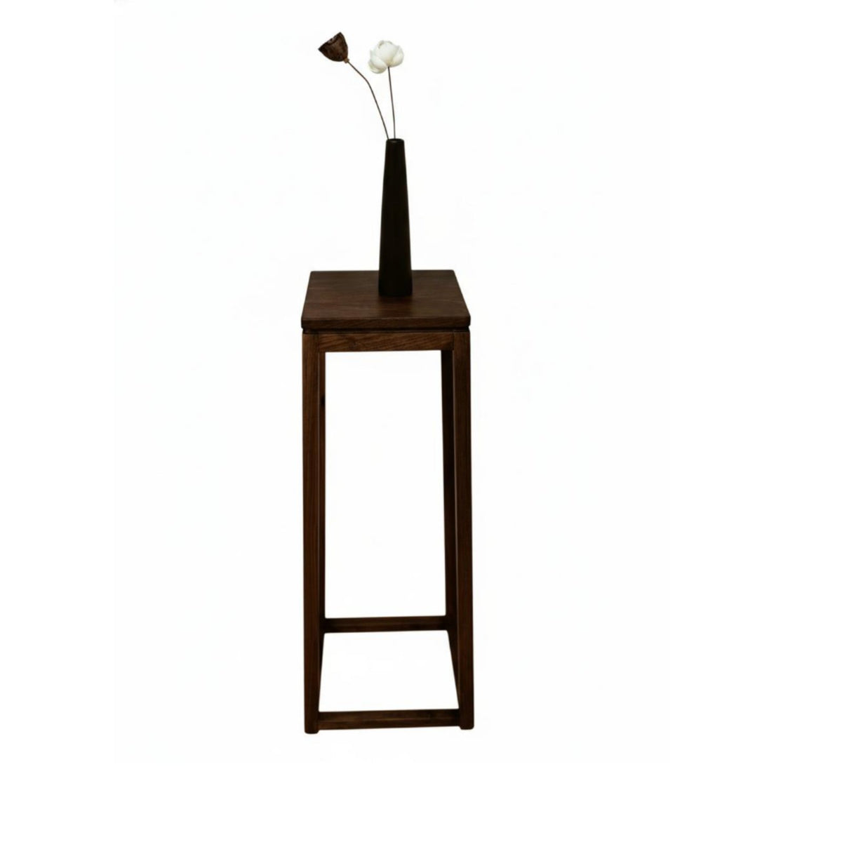 double-level Pedestal Stand Minimalist Design 2-Tier Plant Shelf Space Saving