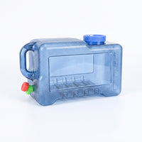 Storage Gear Top Handle Large Opening Water Container with Scale Clear Rectangular Water Container Food-Grade for Kitchen