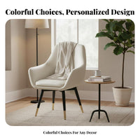 Upholstered Single Sofa Light Luxury Lounge Chair Modern design Deep Seat for Homeowners, Students, Bedroom, Balcony, Apartment