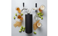 Double Ball-Lock Beer Dispensing Kit with Regulator Adjustable Rate-Adjustment Mini Keg Dispenser Backflow-Preventing