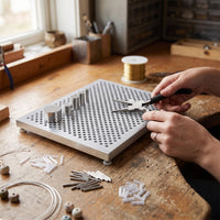 Wire Wrapping Board Beginner-Friendly Wire Wrapping Board with Pliers Jewelry Making Tool with Metal Pegs for Crafters