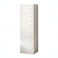 Narrow Side Cabinet Space-Saving Tall Slim Storage Tower Multi-Functional