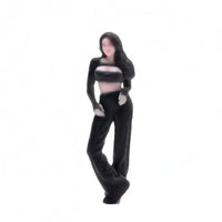 1/64 Standing Female Figurine Decorative 3D Printed Figurine Photography Prop Resin Miniature Figure for Model Display