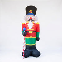 Outdoor Inflatable Nutcracker Soldier Festive Nutcracker Soldier Seasonal Christmas Decoration Portable for Yard, Entryway