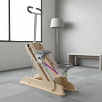 Wooden Stair Stepper Non-Slip Pedals Climbing Exercise Machine Adjustable Resistance Home Stair for Indoor