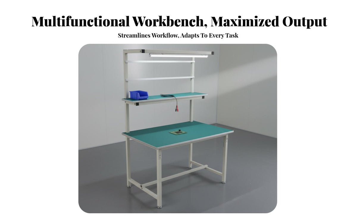 Anti Workbench Heavy-Duty Assembly Line Work Table Sturdy Construction Factory Packing Table for Warehouse Workshop