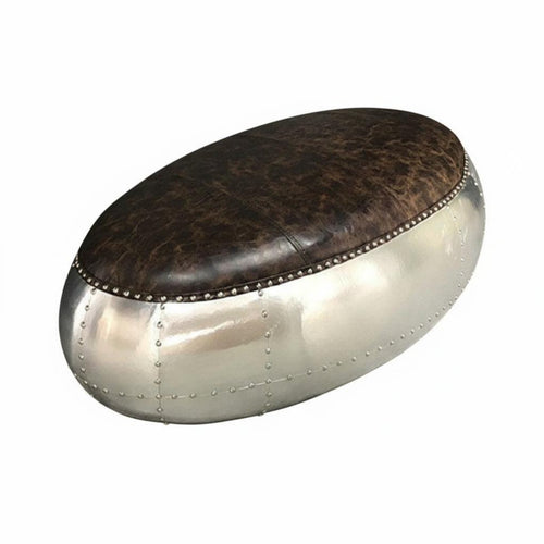 Riveted Vintage Aircraft Bench Mechanical Aesthetic Indoor Furniture Warehouse Artistic Retro Design for Interior Designers